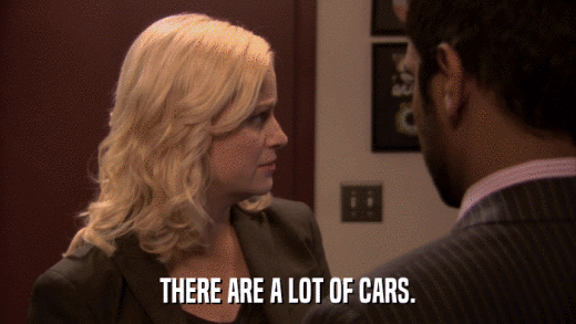 THERE ARE A LOT OF CARS.  