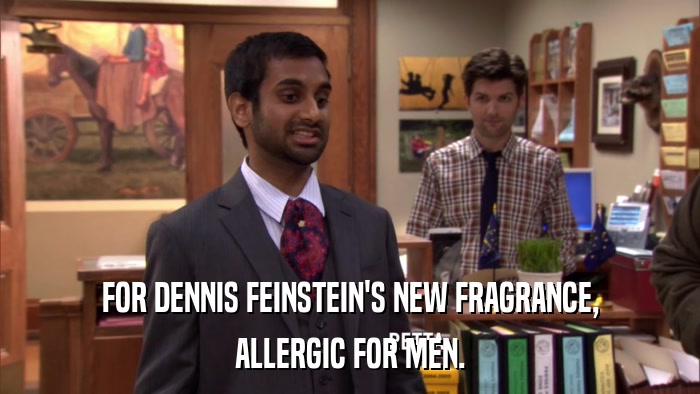 FOR DENNIS FEINSTEIN'S NEW FRAGRANCE, ALLERGIC FOR MEN. 