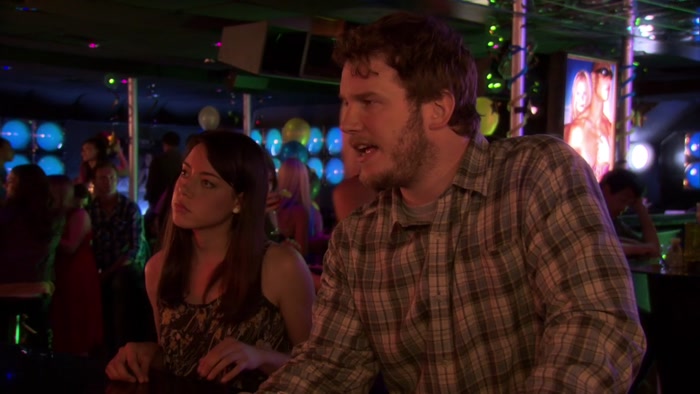 HEY, LET ME GET A BEER AND A PAWNEE SUNRISE. 