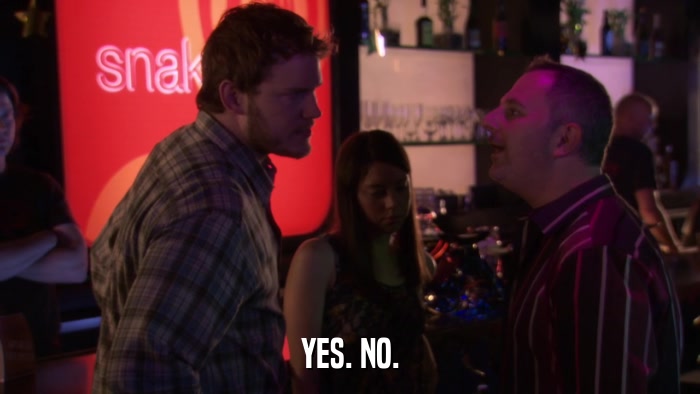 YES. NO.  