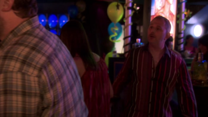 HEY, FREDDY, THIS GUY SAYS HE KNOWS TOM AND WANTS A DRINK FOR FREE. 