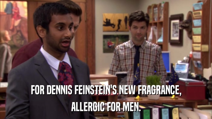 FOR DENNIS FEINSTEIN'S NEW FRAGRANCE, ALLERGIC FOR MEN. 