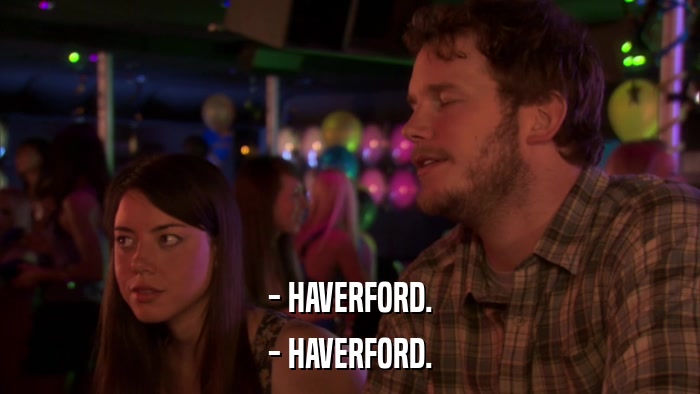 - HAVERFORD. - HAVERFORD. 