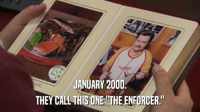 JANUARY 2000. THEY CALL THIS ONE 