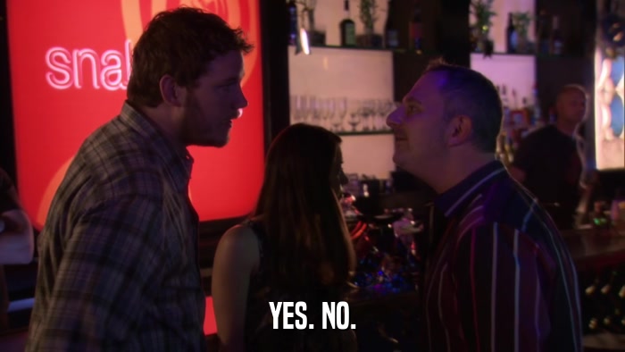 YES. NO.  