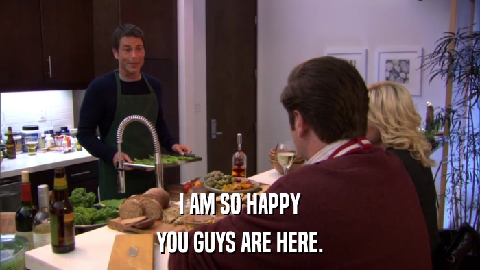 I AM SO HAPPY YOU GUYS ARE HERE. 