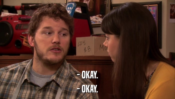 - OKAY. - OKAY. 