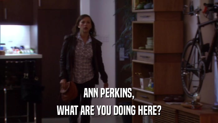 ANN PERKINS, WHAT ARE YOU DOING HERE? 