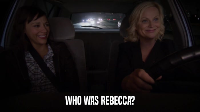 WHO WAS REBECCA?  