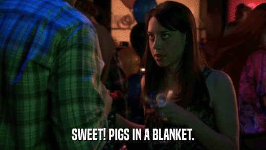 SWEET! PIGS IN A BLANKET.  