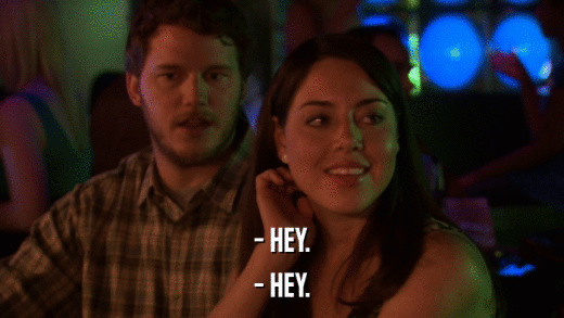 - HEY. - HEY. 