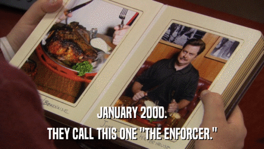 JANUARY 2000. THEY CALL THIS ONE 