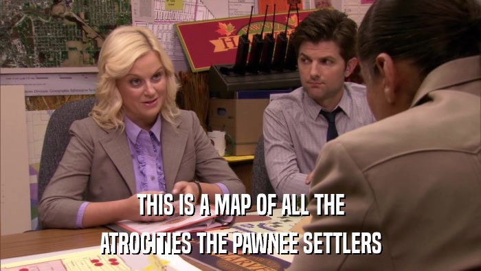 THIS IS A MAP OF ALL THE ATROCITIES THE PAWNEE SETTLERS 