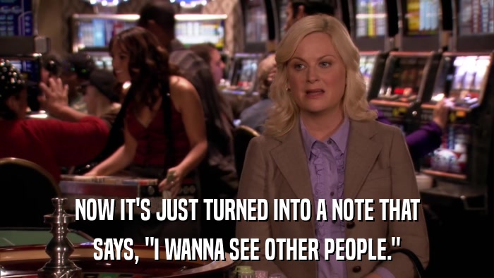 NOW IT'S JUST TURNED INTO A NOTE THAT SAYS, 