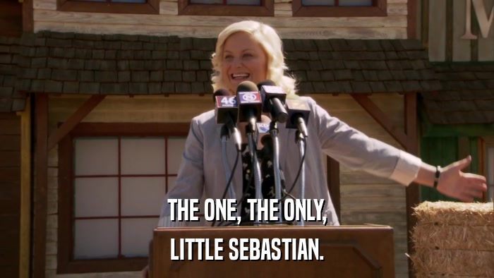 THE ONE, THE ONLY, LITTLE SEBASTIAN. 