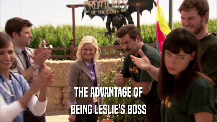 THE ADVANTAGE OF BEING LESLIE'S BOSS 