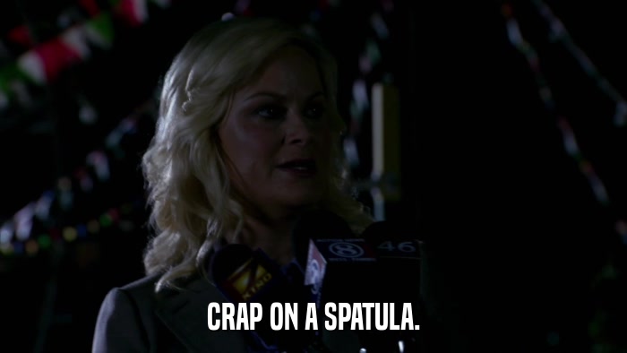 CRAP ON A SPATULA.  