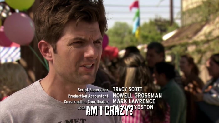 AM I CRAZY?  