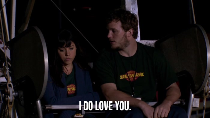 I DO LOVE YOU.  