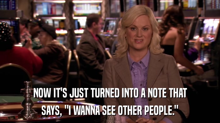 NOW IT'S JUST TURNED INTO A NOTE THAT SAYS, 