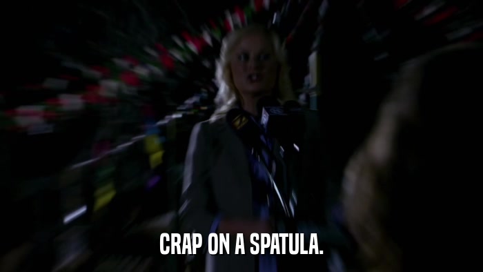 CRAP ON A SPATULA.  