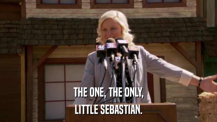 THE ONE, THE ONLY, LITTLE SEBASTIAN. 