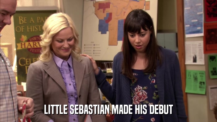 LITTLE SEBASTIAN MADE HIS DEBUT  