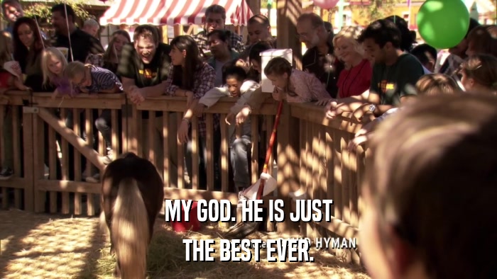 MY GOD. HE IS JUST THE BEST EVER. 
