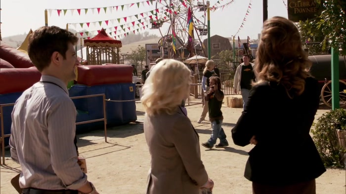 OVER HERE, WE HAVE OUR BEAUTIFUL FERRIS WHEEL. 