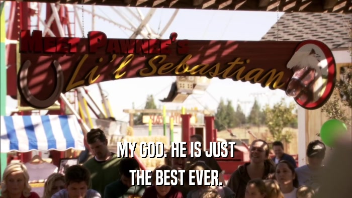 MY GOD. HE IS JUST THE BEST EVER. 