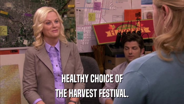 HEALTHY CHOICE OF THE HARVEST FESTIVAL. 
