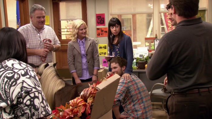 HE'S NOT A PONY, BEN. HE'S A MINI-HORSE. THERE'S A BIG DIFFERENCE. 