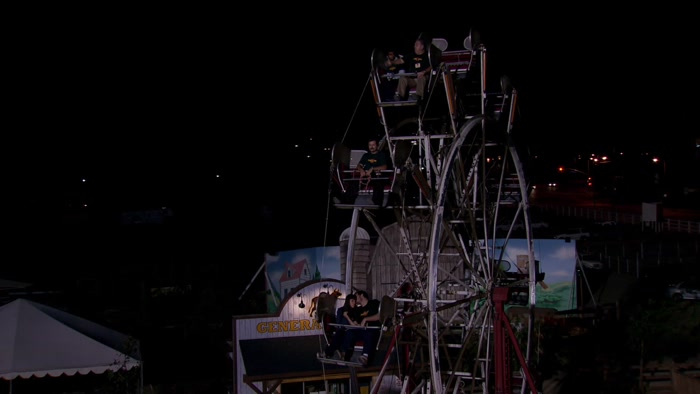 WE SPOTTED HIM FROM THE TOP OF THE FERRIS WHEEL 