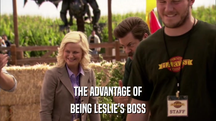 THE ADVANTAGE OF BEING LESLIE'S BOSS 