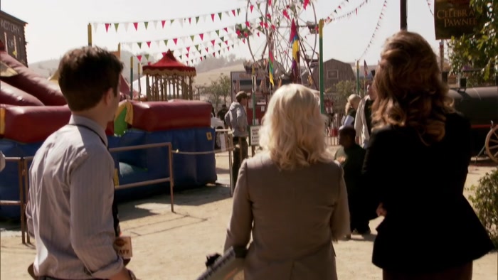 OVER HERE, WE HAVE OUR BEAUTIFUL FERRIS WHEEL. 