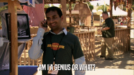 AM I A GENIUS OR WHAT?  