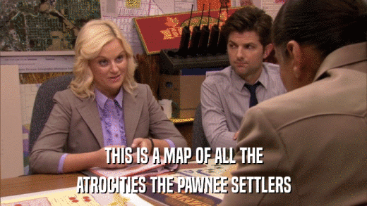 THIS IS A MAP OF ALL THE ATROCITIES THE PAWNEE SETTLERS 