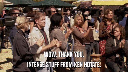 WOW. THANK YOU. INTENSE STUFF FROM KEN HOTATE. 