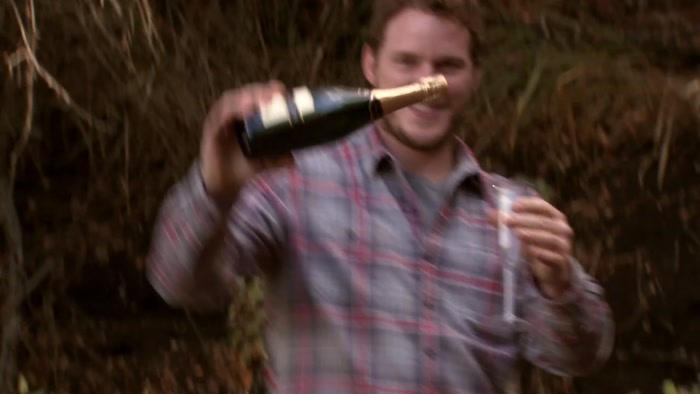 WE GOT CHAMPAGNE. ALSO, ROSE PETALS. 