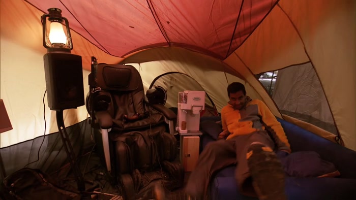 IT'S LIKE I'M NOT EVEN CAMPING.  