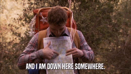 AND I AM DOWN HERE SOMEWHERE.  
