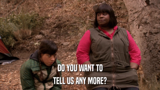DO YOU WANT TO TELL US ANY MORE? 