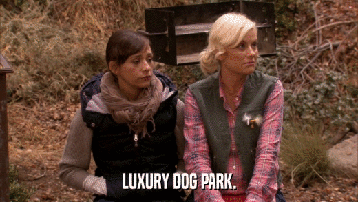 LUXURY DOG PARK.  