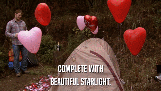 COMPLETE WITH BEAUTIFUL STARLIGHT. 