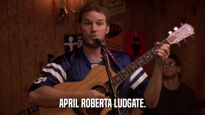 APRIL ROBERTA LUDGATE.  