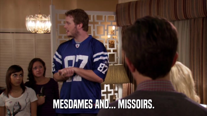 MESDAMES AND... MISSOIRS.  
