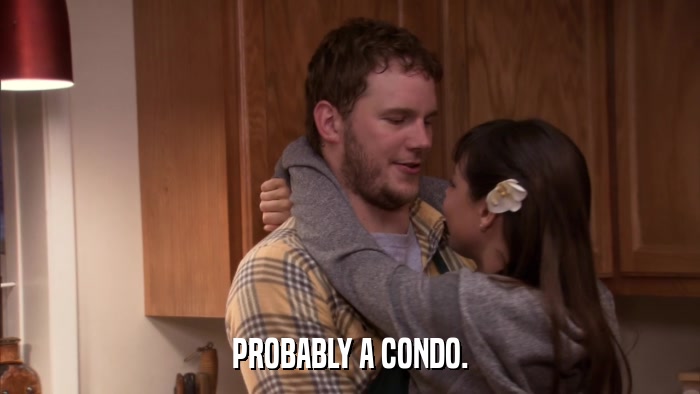 PROBABLY A CONDO.  