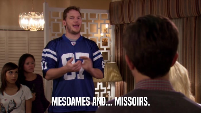 MESDAMES AND... MISSOIRS.  