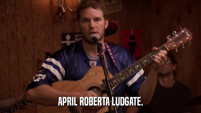 APRIL ROBERTA LUDGATE.  