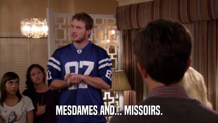 MESDAMES AND... MISSOIRS.  